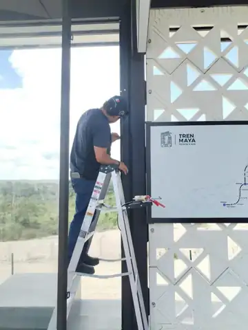 Fabricación y montaje · Escaparates · Tren Maya