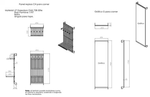 Planos y especificaciones · Flexi · Concepto de tienda