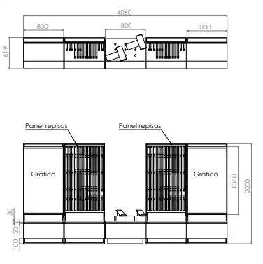 Planos y especificaciones · Flexi · Concepto de tienda