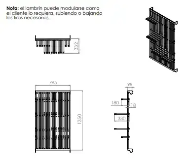 Planos y especificaciones · Flexi · Concepto de tienda
