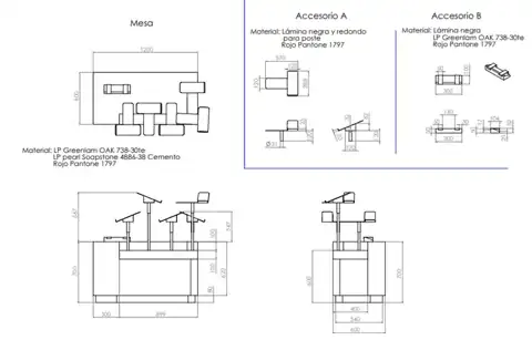 Planos y especificaciones · Flexi · Concepto de tienda