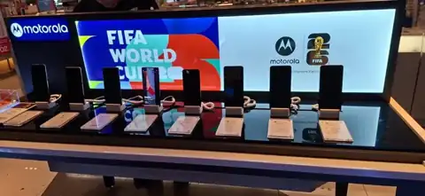 Exhibición en puntos de venta · Motorola