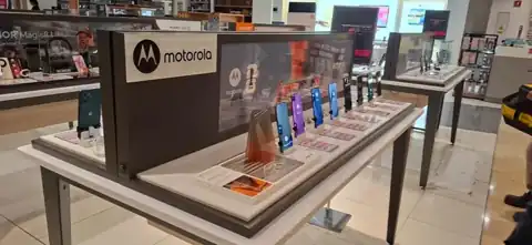 Exhibición en puntos de venta · Motorola