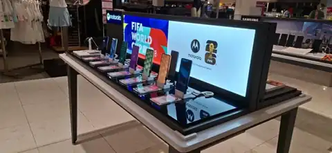 Exhibición en puntos de venta · Motorola