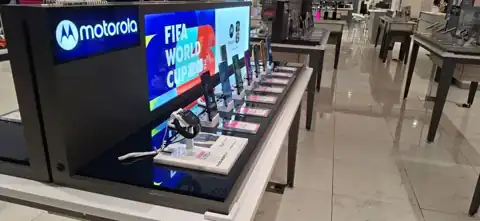 Exhibición en puntos de venta · Motorola
