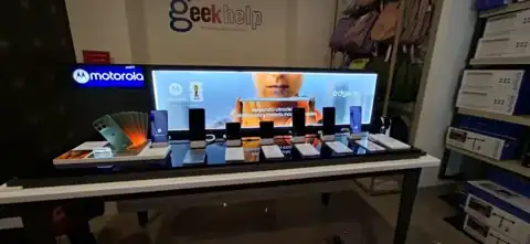 Exhibición en puntos de venta · Motorola