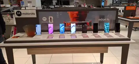 Exhibición en puntos de venta · Motorola