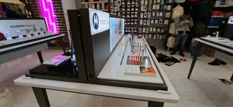 Exhibición en puntos de venta · Motorola